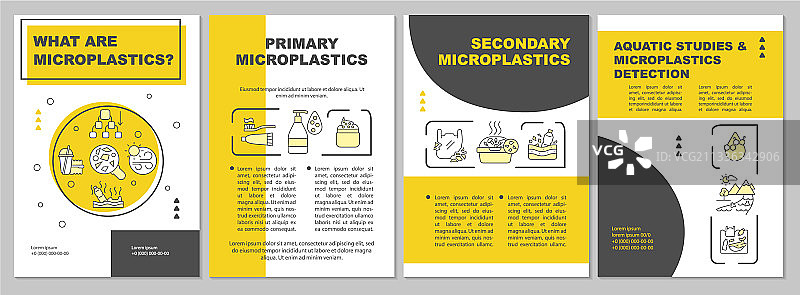 主要微塑料宣传册模板图片素材