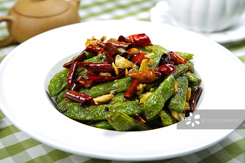 干煸四季豆图片素材