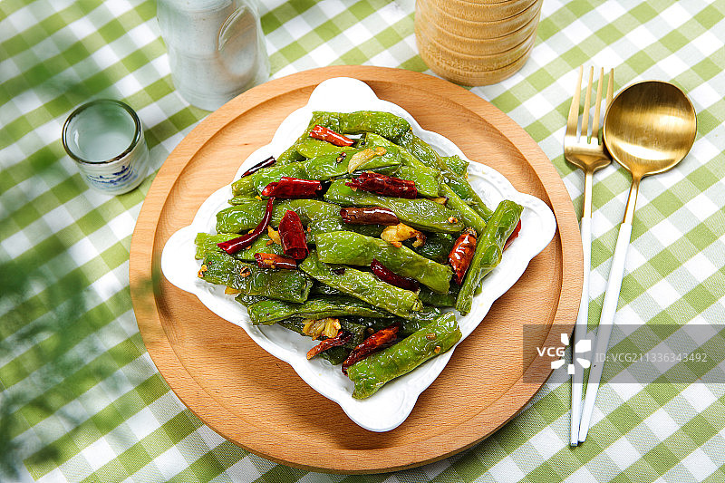 干煸四季豆图片素材