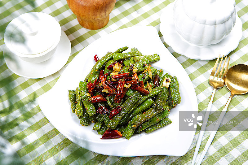 干煸四季豆图片素材