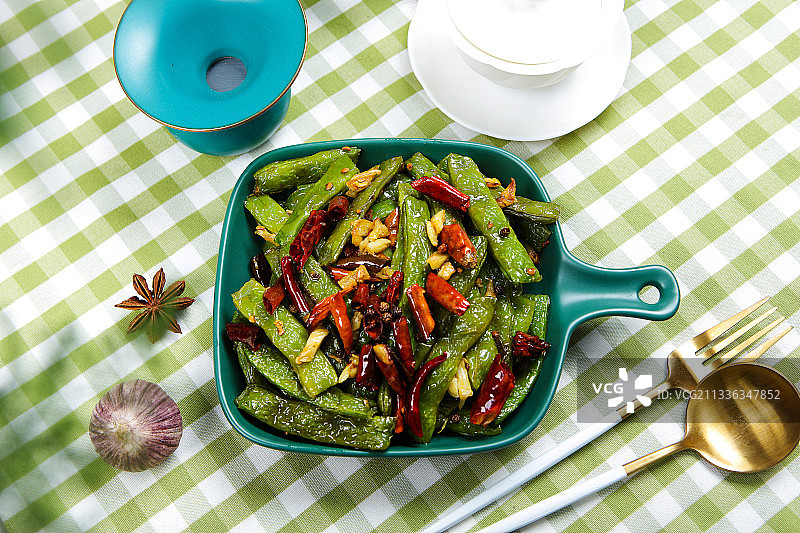 干煸四季豆图片素材