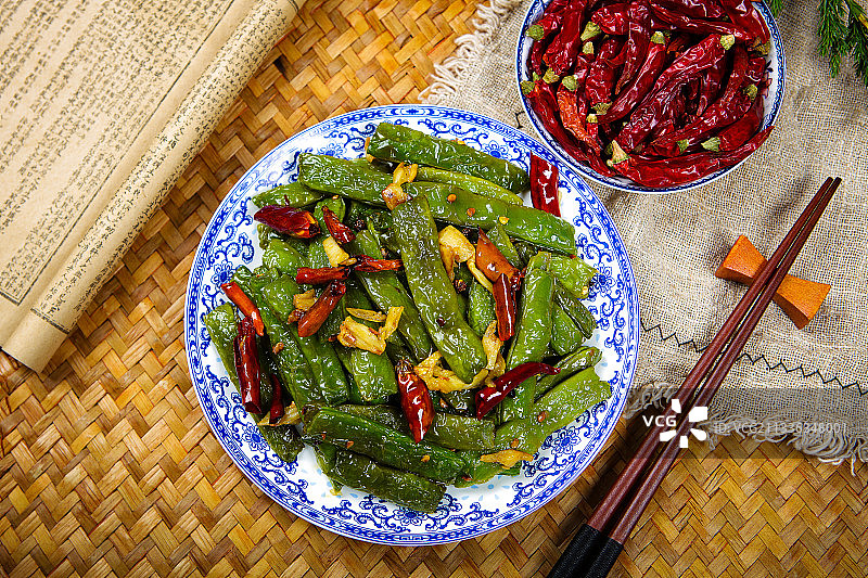 干煸四季豆图片素材