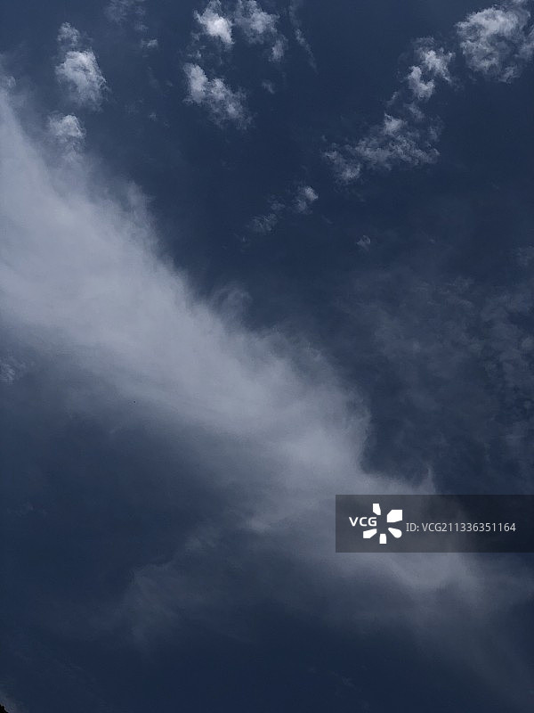 手机拍摄的蓝天白云图片素材