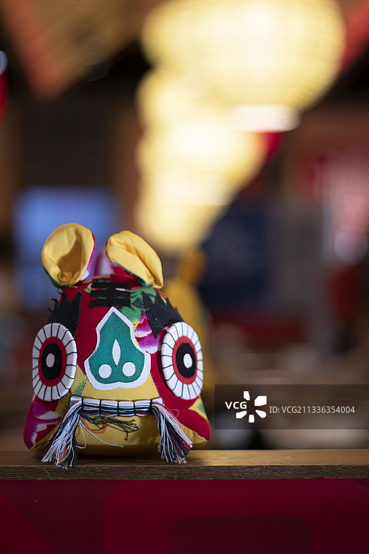 陕西户县民俗虎布偶图片素材