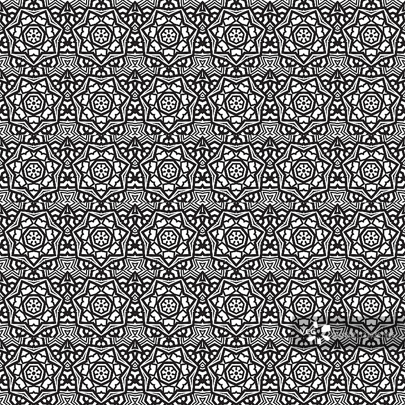 经典蜡染无缝图案背景图片素材