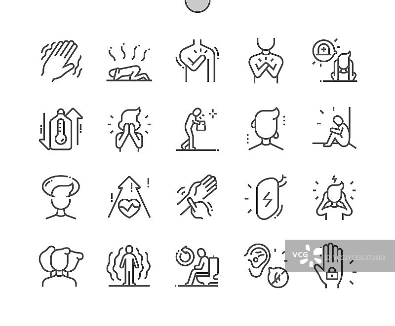 惊恐症的震颤和心痛图片素材