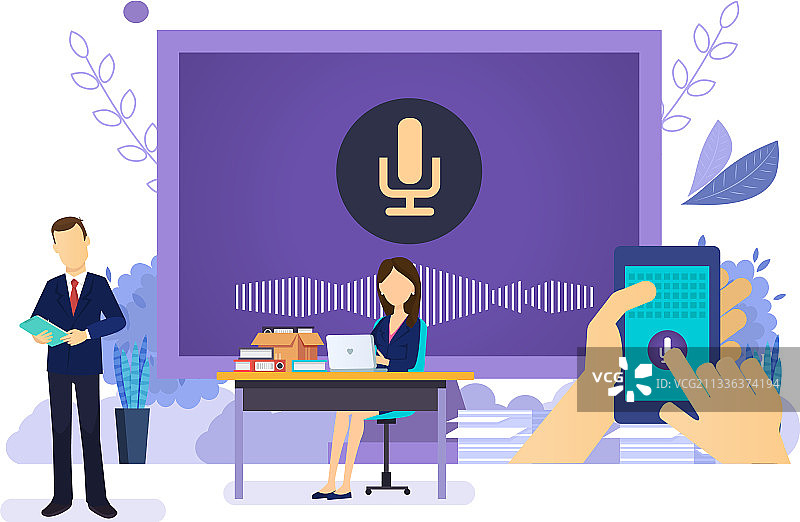 智能音箱或语音助手虚拟人图片素材