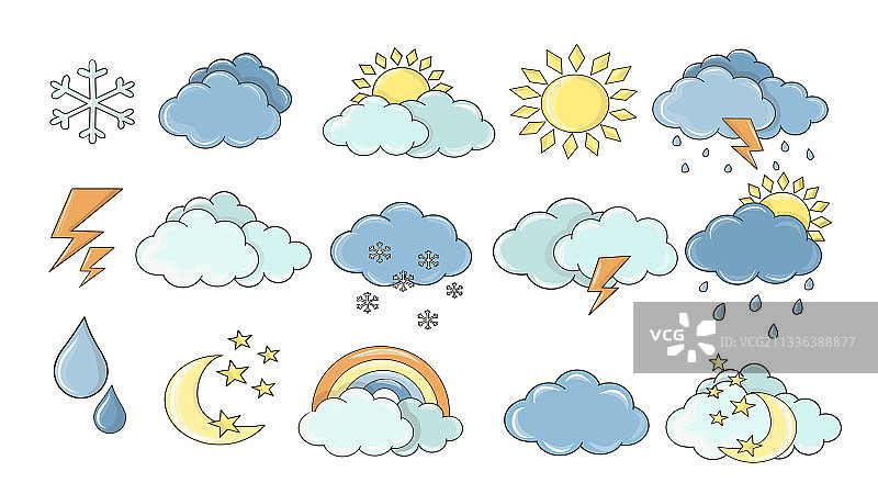 天气合集图片素材