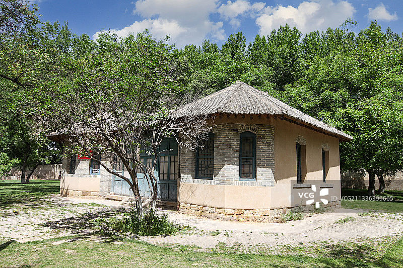 陕西省延安市枣园中共中央行政办公室图片素材