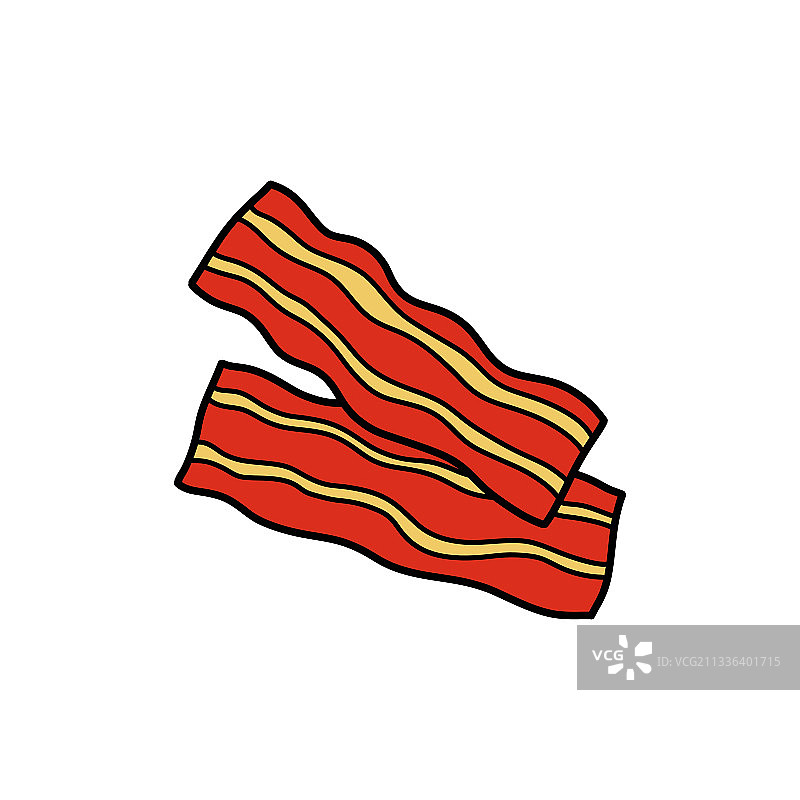 手绘培根涂鸦图标图片素材