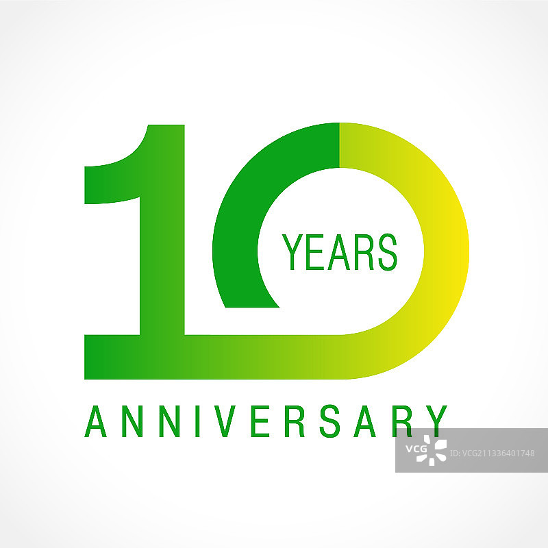 10周年经典标志图片素材