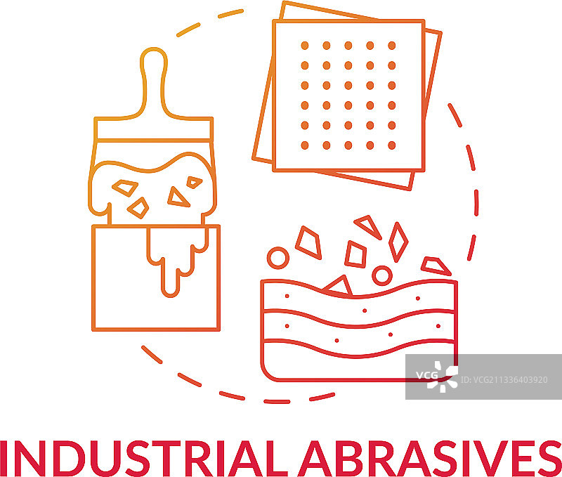 工业研磨剂概念图标图片素材