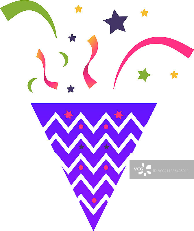 生日派对彩纸礼炮图片素材