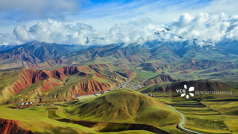 祁连山脉图片素材