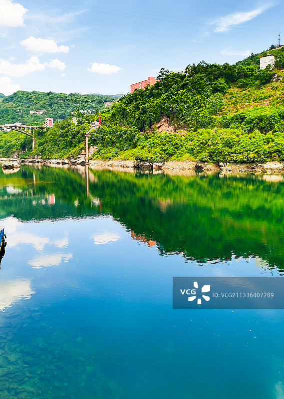 贵州省遵义市余庆县大乌江镇的红军长征强渡乌江迴龙场战斗遗址（图片素材