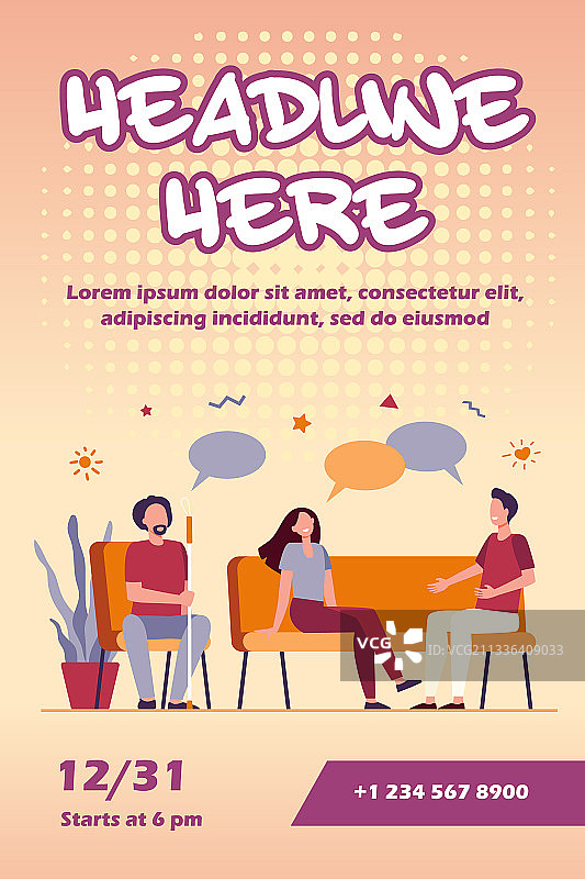 团体心理治疗概念图片素材