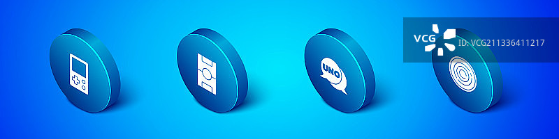 2.5D俄罗斯方块UNO纸牌跳棋套装图片素材