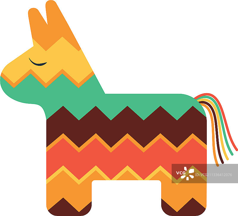 彩色墨西哥皮纳塔图片素材