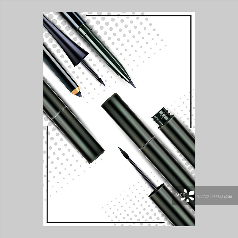 创意眼线化妆品促销海报图片素材