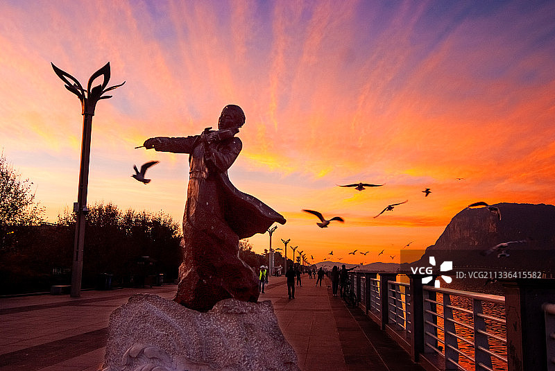 滇池风光图片素材