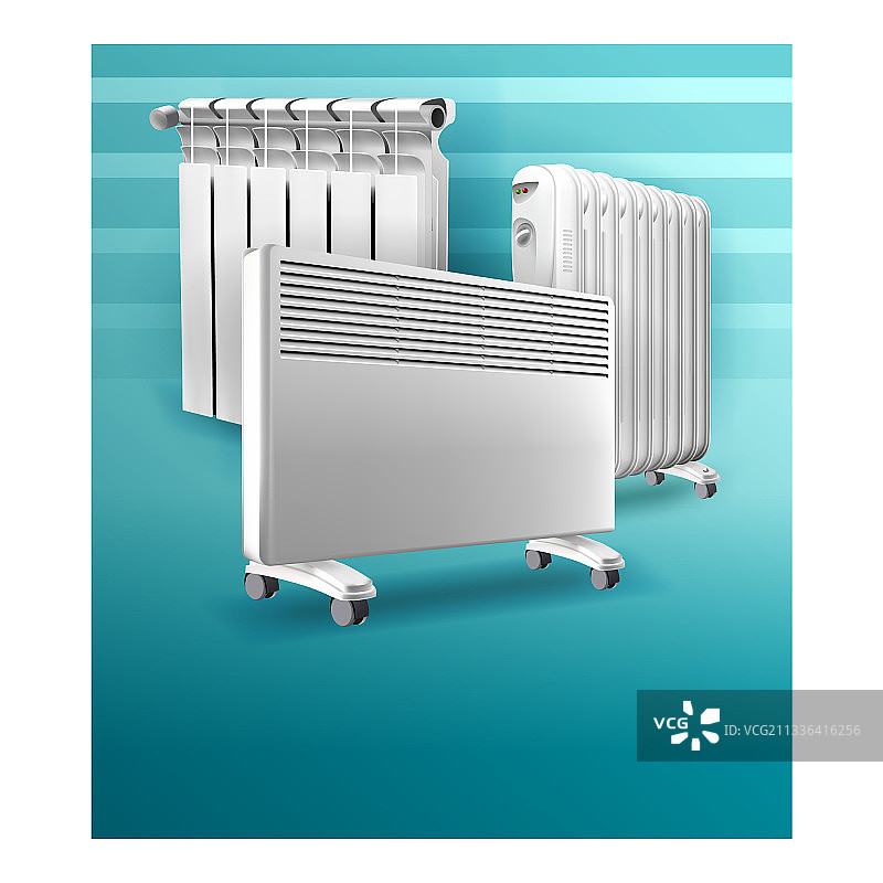 取暖器家庭设备宣传海报图片素材