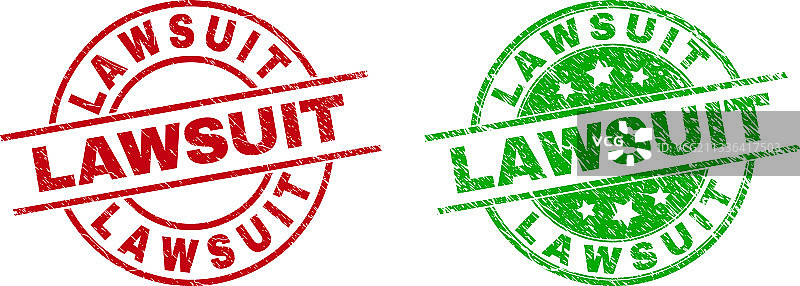 具有腐蚀纹理的圆形诉讼水印图片素材