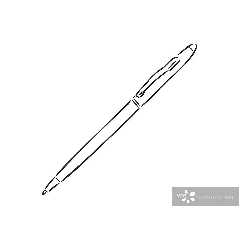 复古奢华商务钢笔图片素材