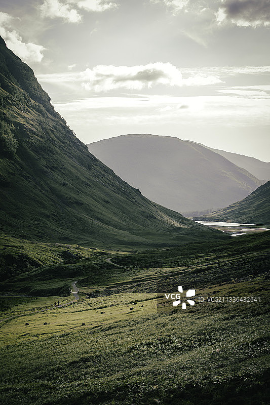 英国格兰科峡谷景观图片素材