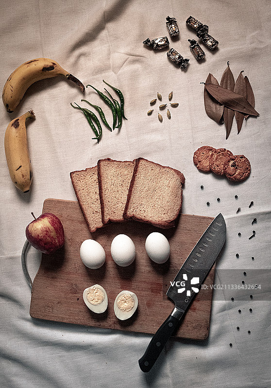 印度餐桌美食俯视图图片素材