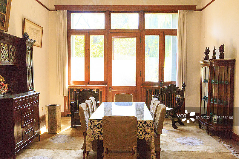 北京宋庆龄同志故居：主楼餐厅图片素材