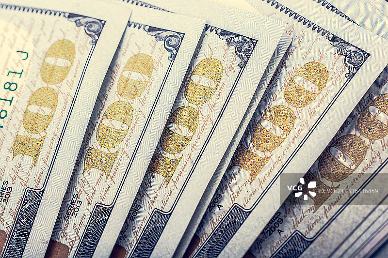 纸币特写图片素材