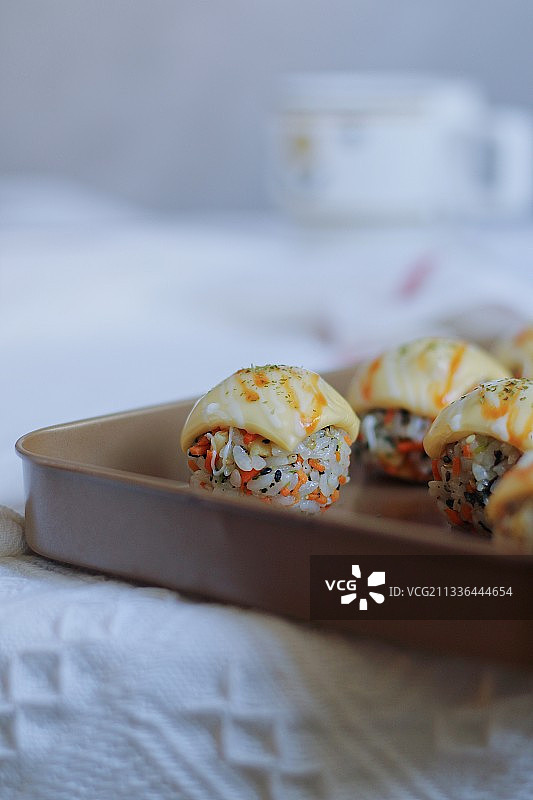 芝士饭团图片素材