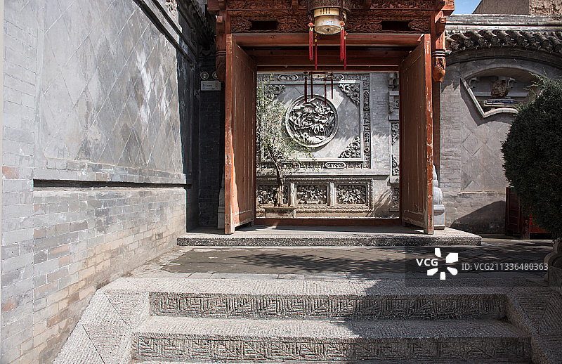 甘肃临夏八坊十三巷的民居庭院建筑图片素材