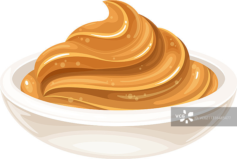 玻璃碗装花生酱图片素材