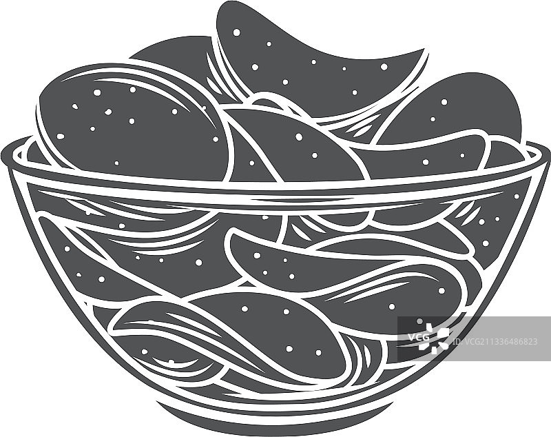 薯片碗标志符号图标图片素材