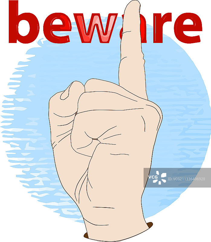 手持食指向上概念图图片素材