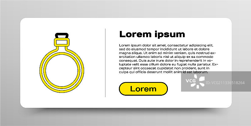 白色背景上的水瓶线性图标图片素材