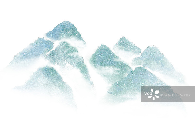 新中式水墨山水图片素材