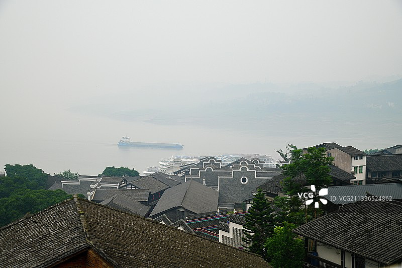 长江三峡西沱古镇图片素材