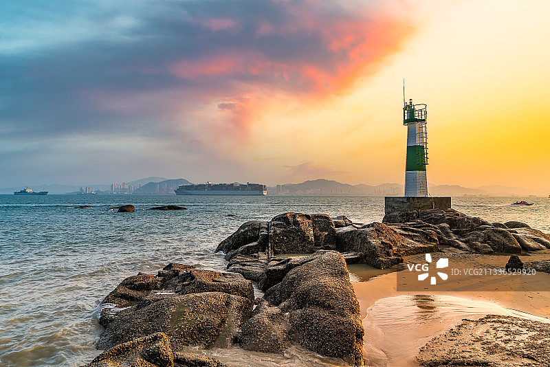 厦门海岛灯塔图片素材