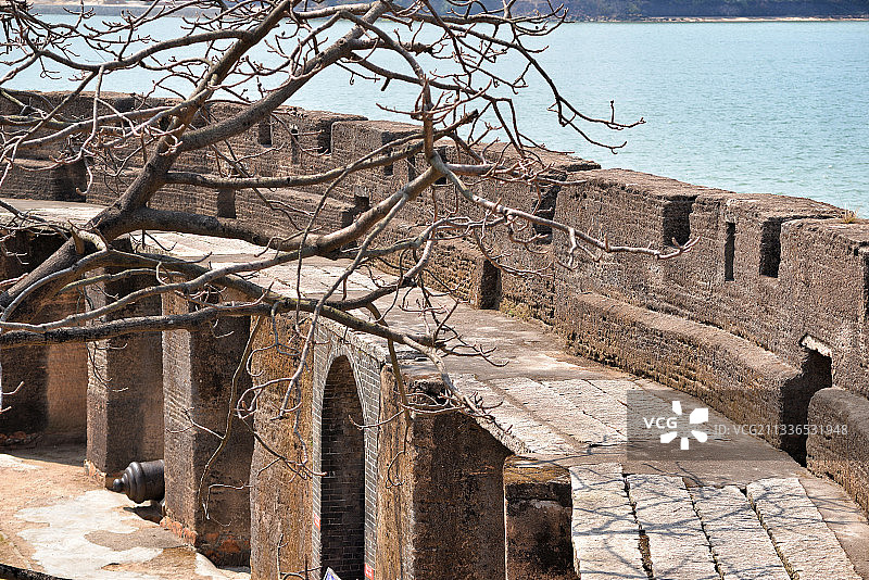 崖门古炮台图片素材