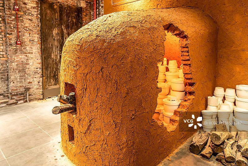 陶瓷窑瓷器烧制图片素材