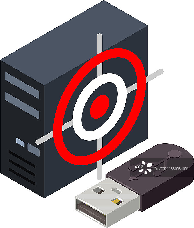 2.5D风格信息泄露图标图片素材