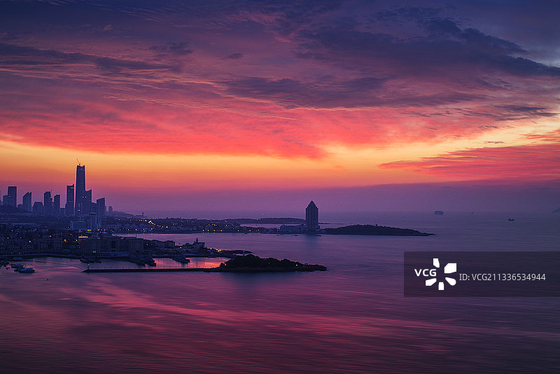 红色岛城图片素材