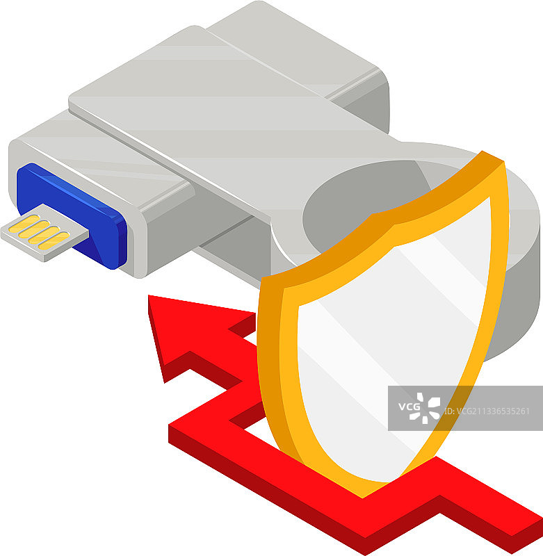 黑客概念2.5D图标图片素材