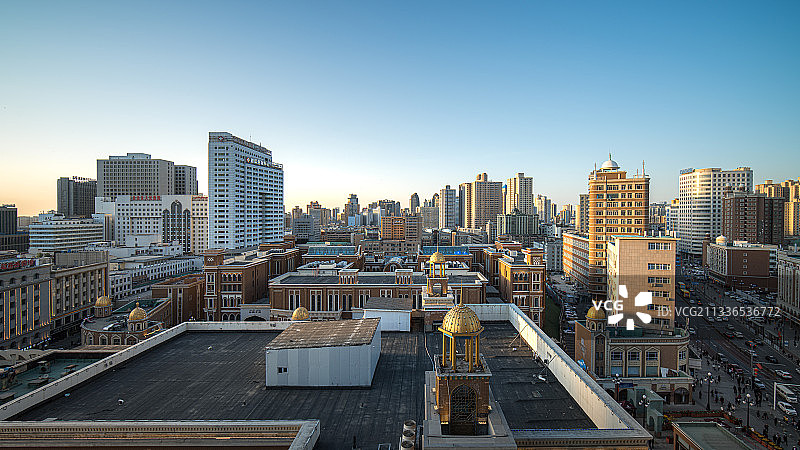 新疆乌鲁木齐大巴扎蓝调图片素材
