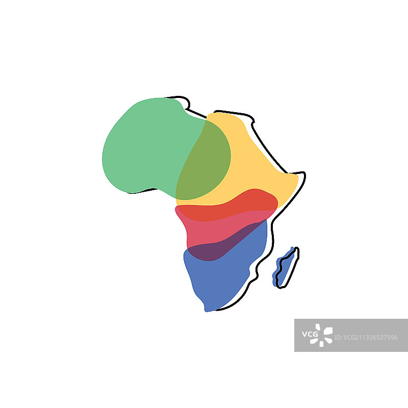 非洲地图logo设计图片素材
