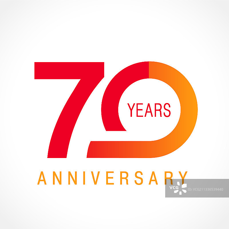 70周年经典标志图片素材