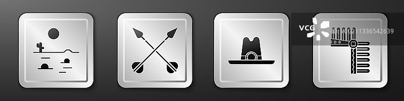 仙人掌荒漠景色图片素材