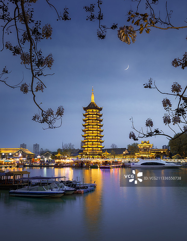 春江花月夜图片素材